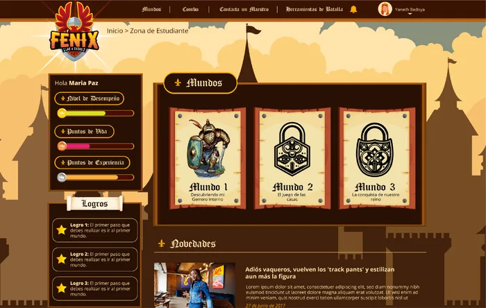 Sitio web Fenix