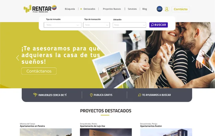 Sitio web Rentar